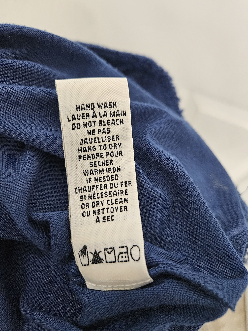 Max Studio Women's Navy Textured A-Line Skirt 100% Cotton Small - Picture 11 of 13